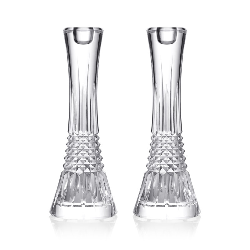 Lismore Diamond Candlestick, 10" H x 3.7" W x 3.7" D