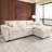 Upholstered L-Shaped Sectional Sofa With Chaise-10108750