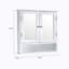 Dampier 560mm W 580mm H Surface Framed Medicine Cabinet Mirror 3 Adjustable