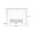 Black Solid Wood Electric Fireplace-114000160-114000173