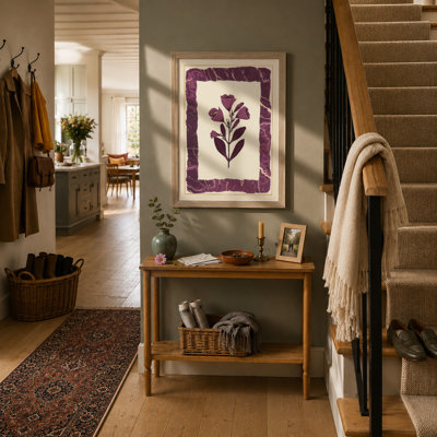 Framed Purple Bloom Botanical - Framed Print