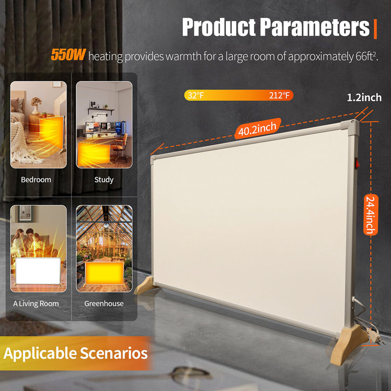 Graphene Heated Wall Heating