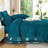 Andency Super King Plus Comforter Set Teal - 7 Pieces Bed in a Bag Oversized King Bedding Sets, Boho Tufted Lightweight Fluffy Bed Set with Comforter, Sheets, Pillowcases & Shams-124621809-124621824