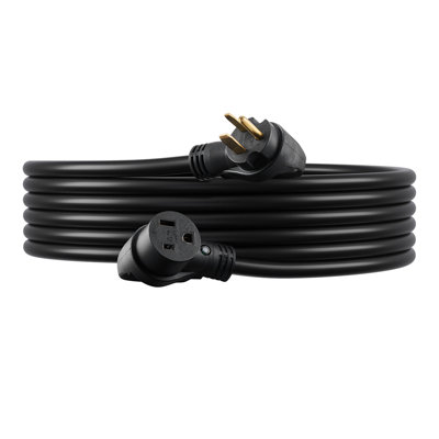 30A Generator Extension Cord 25 ft 250V NEMA 6-50P to 6-50R 7500W Power Cable