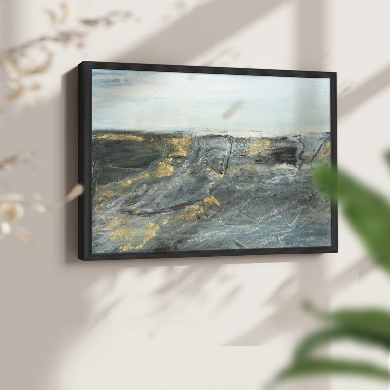 «Flow of Love in Ocean I», reproduction encadrée, Noir, noir, noir, noir, H 16 po x l 20 po