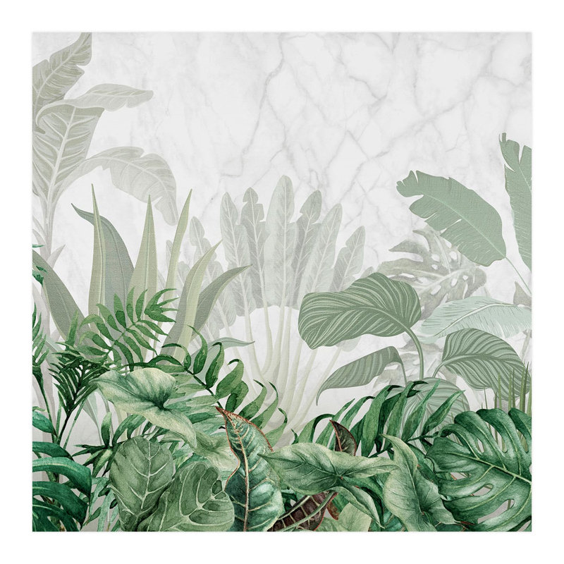 Bordure florale pelez et collez, L 120 po x l 120 po