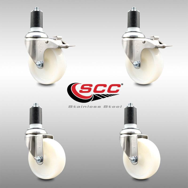 Swivel Stem Caster, 4" H x 4" W