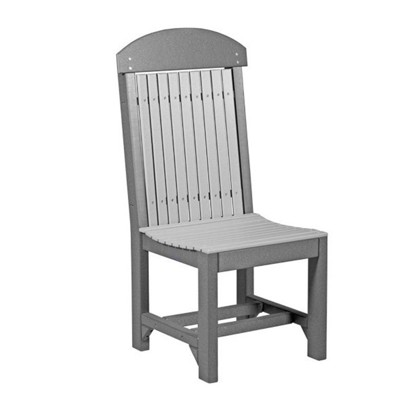 Chaise de terrasse Janel Adirondack, Chaise d'appoint, Gris tourterelle / noir