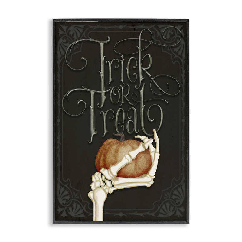 Giclée encadrée à la main «Trick Or Friate» par Nicole Tamarin, H 18 po x l 12 po, Giclée encadrée noir minuit