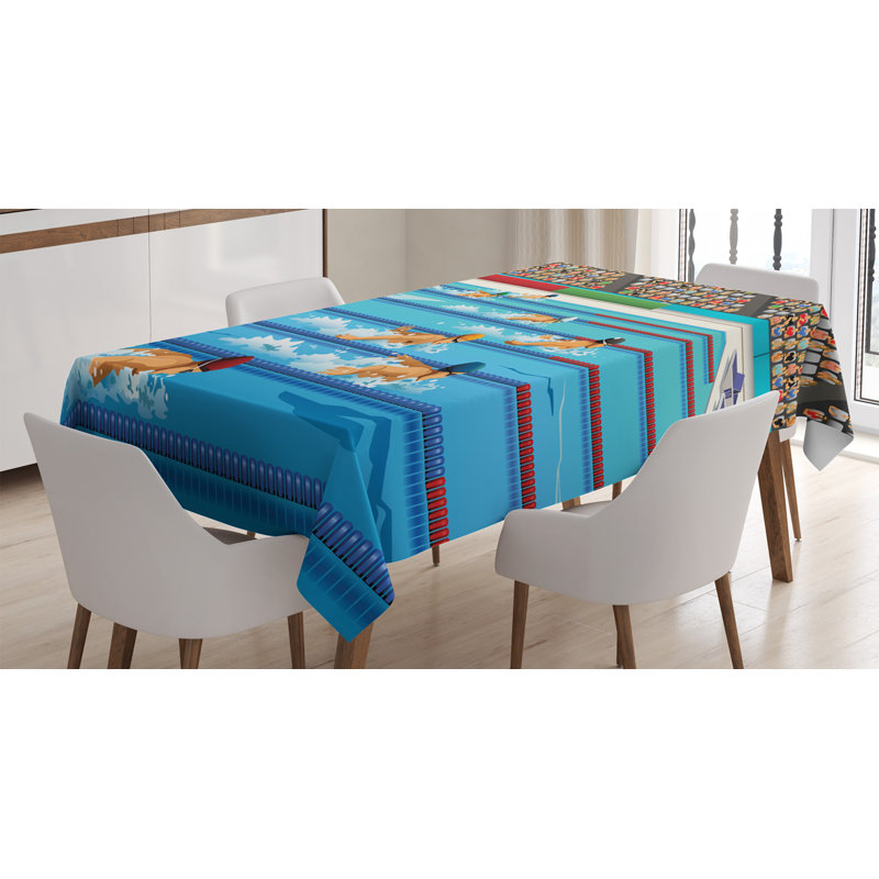 Olympics Tablecloth, 84" L x 60" W
