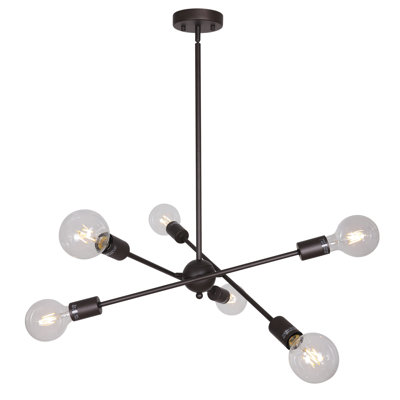 Lustre sphérique spoutnik 6 lumières Hairston