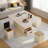 Modern Lift-up Folding Coffee Table With 4 Stools, 2 Drawers And Hidden Storage Space 