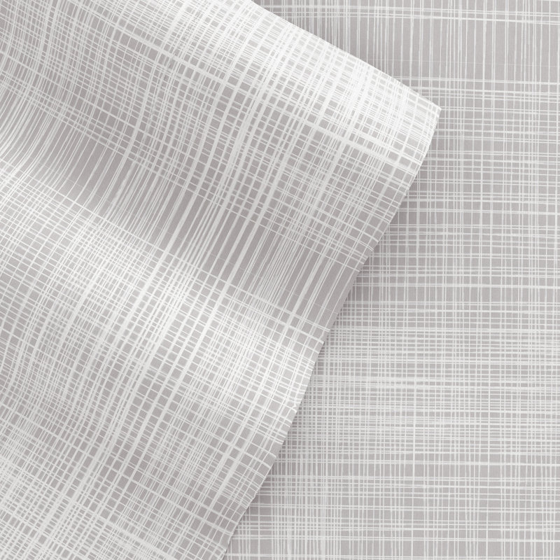 Becky Cameron™ Thatch Pattern Bed Sheet Set, Gray, Full