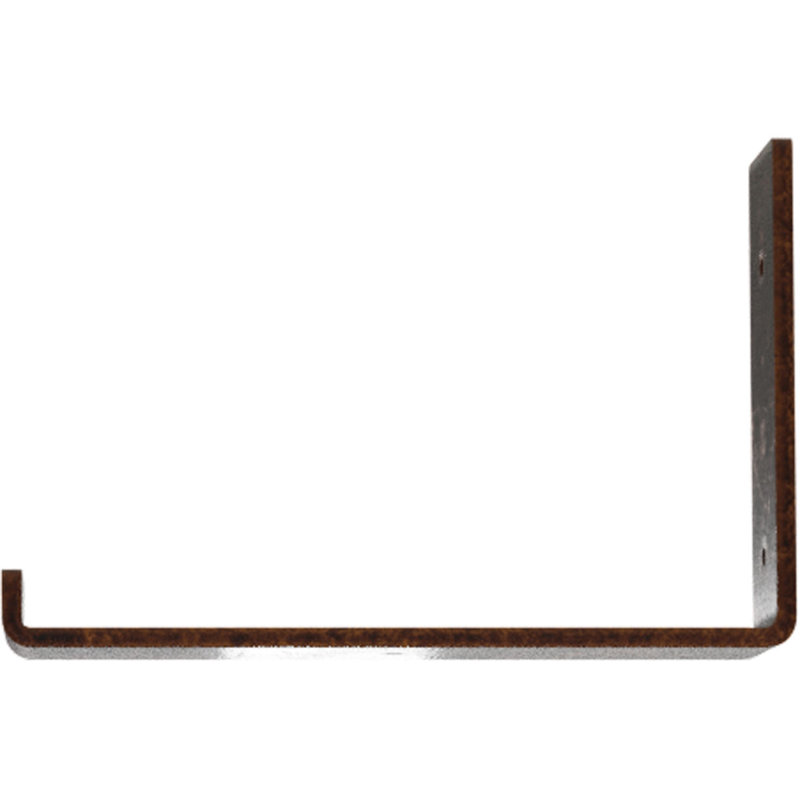 2"W x 10"D x 6 1/2"H Steel Hanging Shelf Bracket, Antiqued Copper, 5" H x 2" W x 10" D, Antiqued Copper
