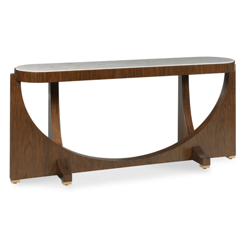 Powderhorn 70.5'' W Marble Console Table