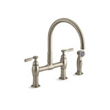 Parq Pull Down Touch Bridge Faucet with Side Spray and MasterClean™