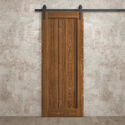 Modern Barn Door | Ego 5006 | Rail Track Heavy Hardware Set | Solid Panel Interior Doors