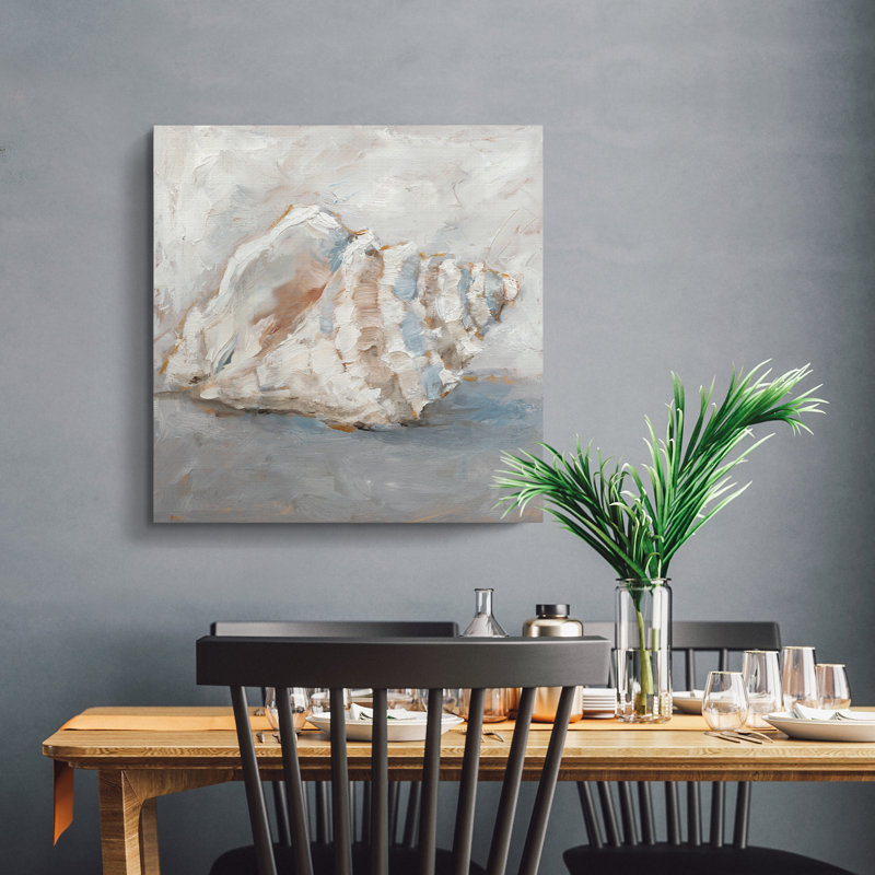 «Blue Shell Study II», reproduction d'art sur toile tendue, H 24 po x l 24 po x P 1 po