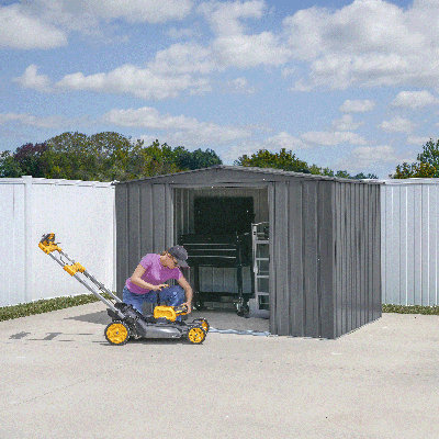 Essential 8X6 Steel Shed Charcoal