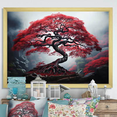 Érable japonais rouge - art mural sur toile Japon