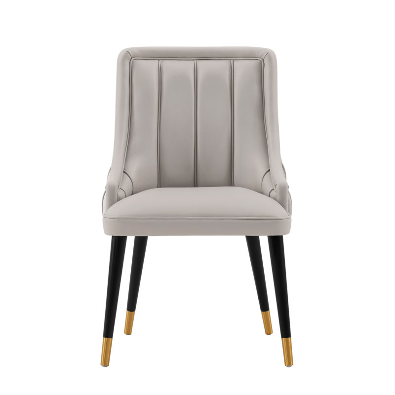Chaise d'appoint de salle à manger Eda, Gris