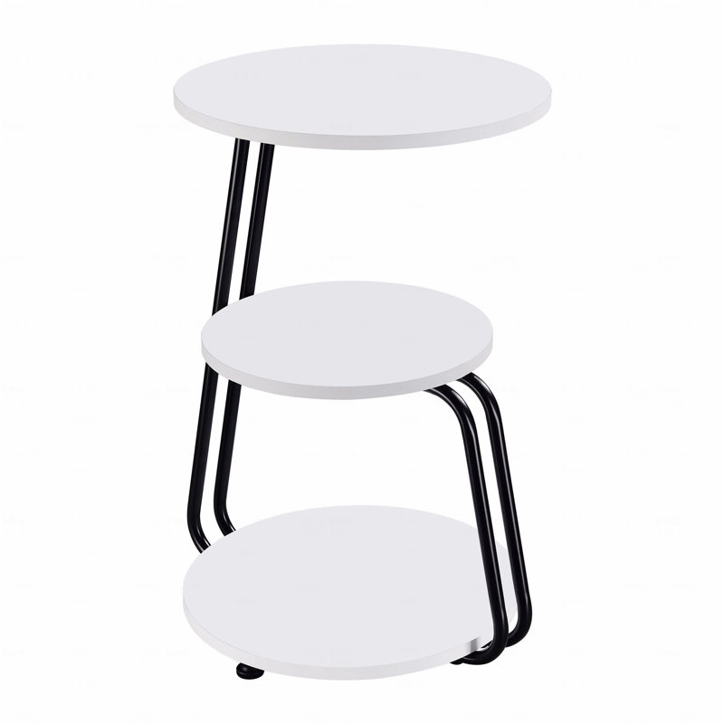 Table d'appoint ronde à 3 niveaux