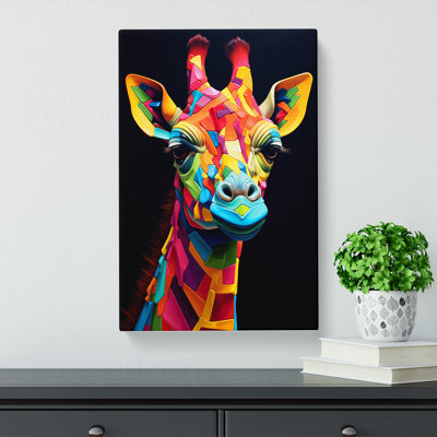 Giraffe Orphism No.2 - No Frame Print