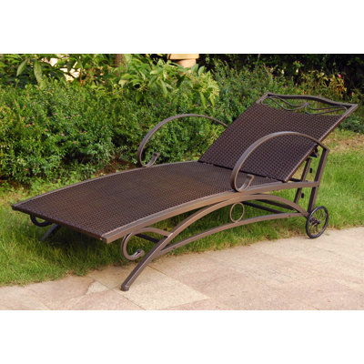 Oshin Outdoor Wicker Chaise Lounge