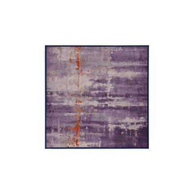 Tapis mauve lavable à la machine