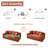 Brigitte 78.1" Convertible Corduroy Sofa Bed, Upholstered Pull-Out Couch with Sleeper-278695242