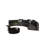 Black semi-circular arc negotiating sofa