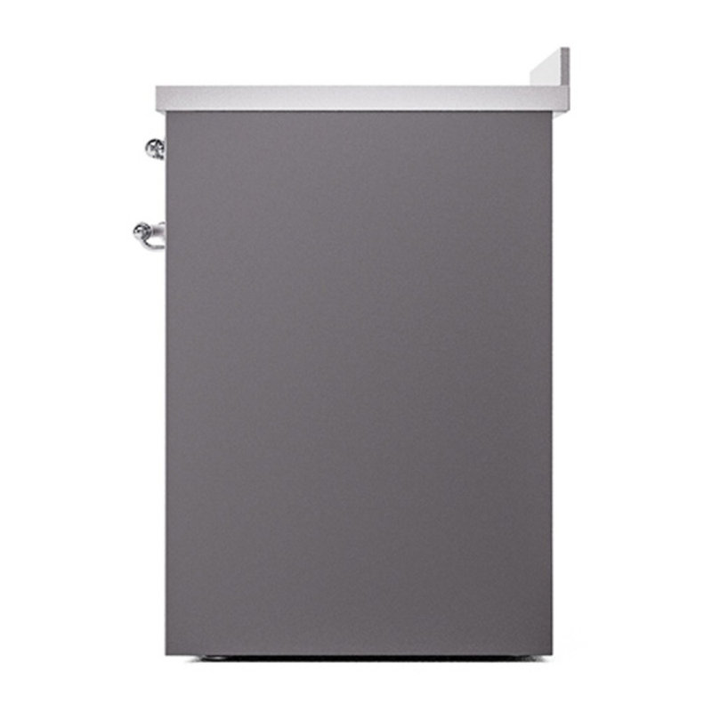 ILVE Nostalgie II 30 in Induction Range, Graphite Matte/Chrome