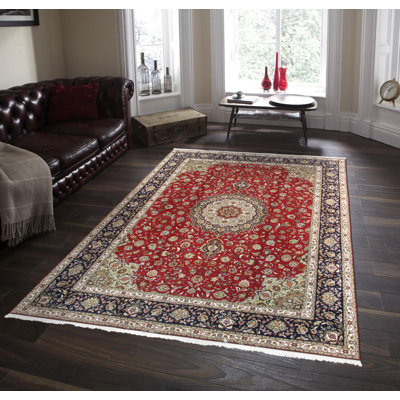 Baku One-of-a-Kind Rectangle 9'10" x 13'2" New Age Rectangle Wool Area Rug in