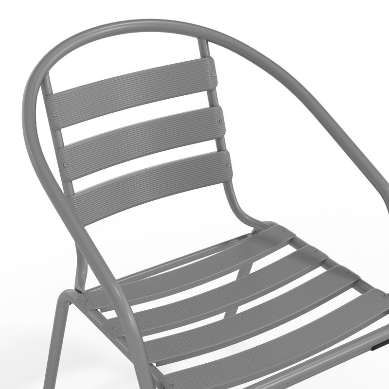 Chaise de patio Siyam, Argent argent