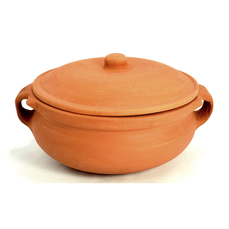 Ancient Cookware® Clay Curry Pot Medium 8inches, 8" W