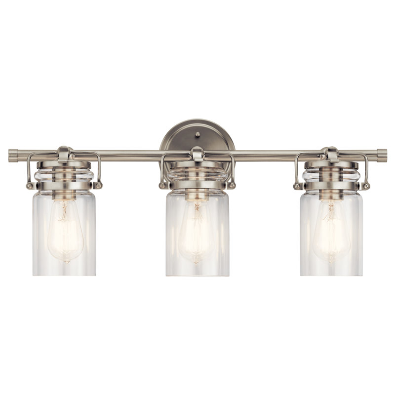 Éclairage de salle de bain à intensité variable 3 lumières Winder, Nickel brossé
