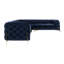 Chesterfield Corner Sofa L-Shape  with Gold Metal Legs-375784907-375757255
