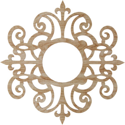 Médaillon de plafond en bois d'aulne Dijon 16 po x 5 pi 1/4 po x P 3/8 po