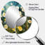 Teal blanc Buttercups Buttercup Meadow - miroir décoratif décoratif Buttercups, miroir bleu sarcelle, impression sur métal-121387254-121387886