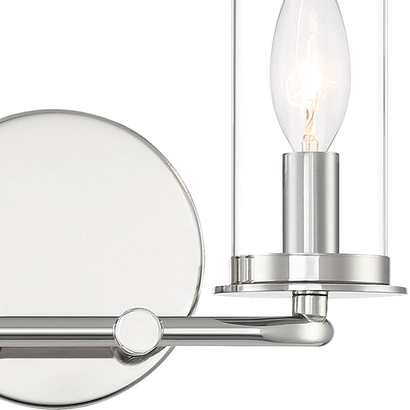 2 - Light Dimmable Vanity Light, Brushed Nickel