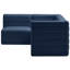 Enso Velvet L-Shaped Sectional Reversible-1687540601