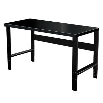 Steel Top Height-Adjustable Workbench