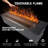 3D Electric Fireplace Heater for Home Decoration APP & Direct Tap Water Vapor Fireplace Humidifier Adjustable Smart Flame Electric Fire Place with Heating-708140999