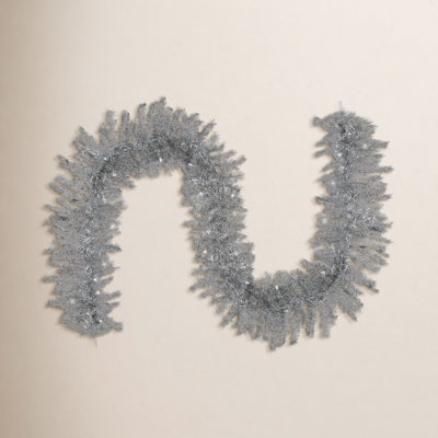 108" Pre-Lit Tinsel Garland