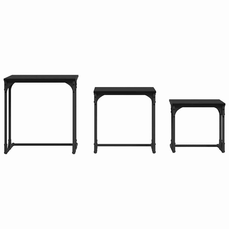 Coffee Table with Storage, Black