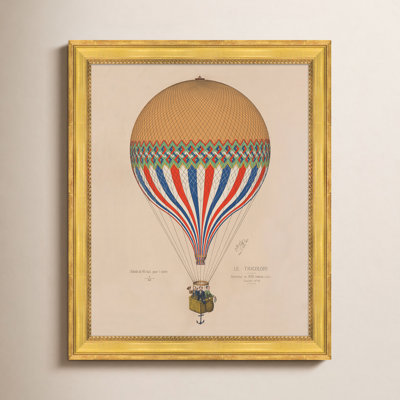 Hot Air Balloon 1874 Poster Print