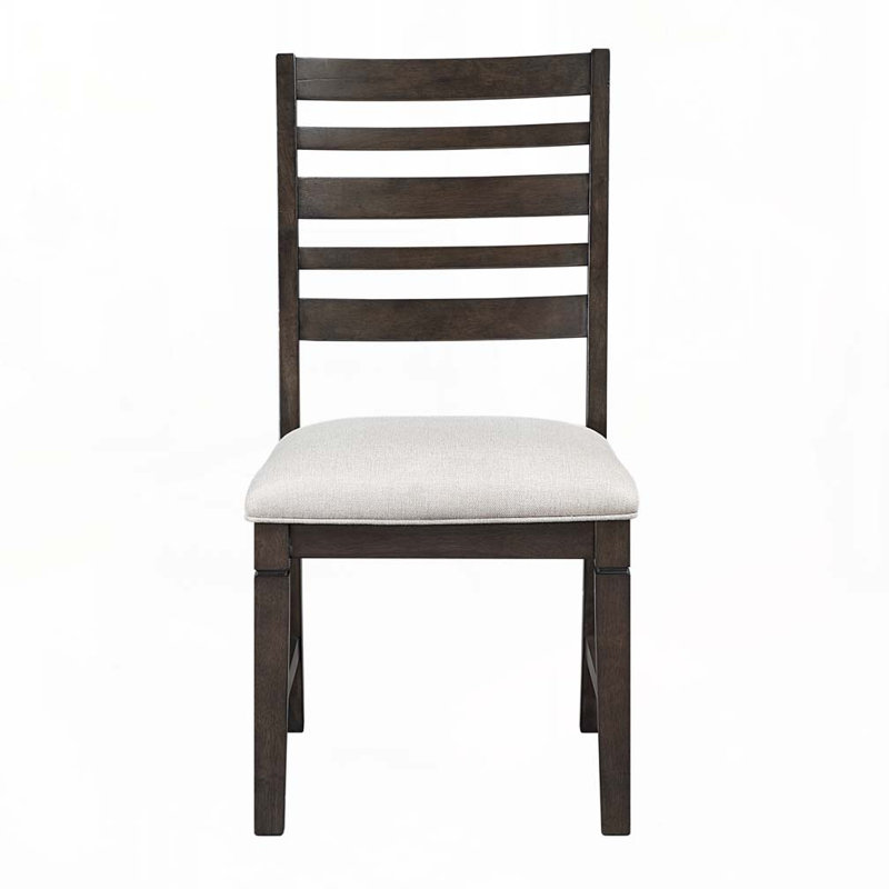 Chaise de salle à manger rembourrée Farmhouse avec pieds en bois