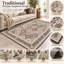 Rectangle Floral Washable Area Rug-1901038437-1901038442