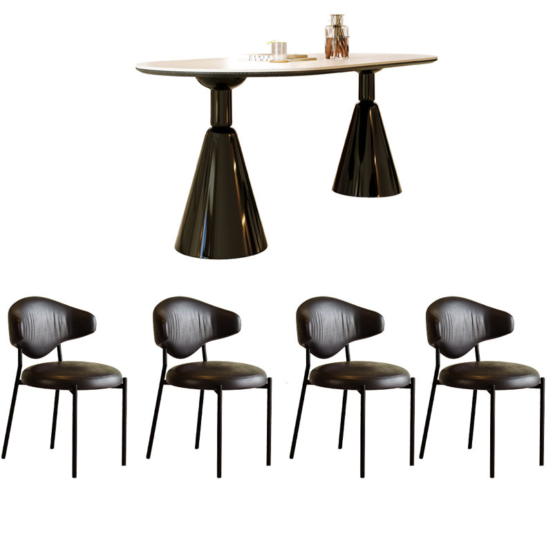 Ensemble de table de salle à manger Vintage, H 29,53 po x L 55,12 po x l 31,5 po
