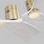 Ventilateur de plafond 52 pouces à profil bas DC 3 ventilateur en bois massif sans moteur réversible télécommande sans lumière-754960629-754960631
